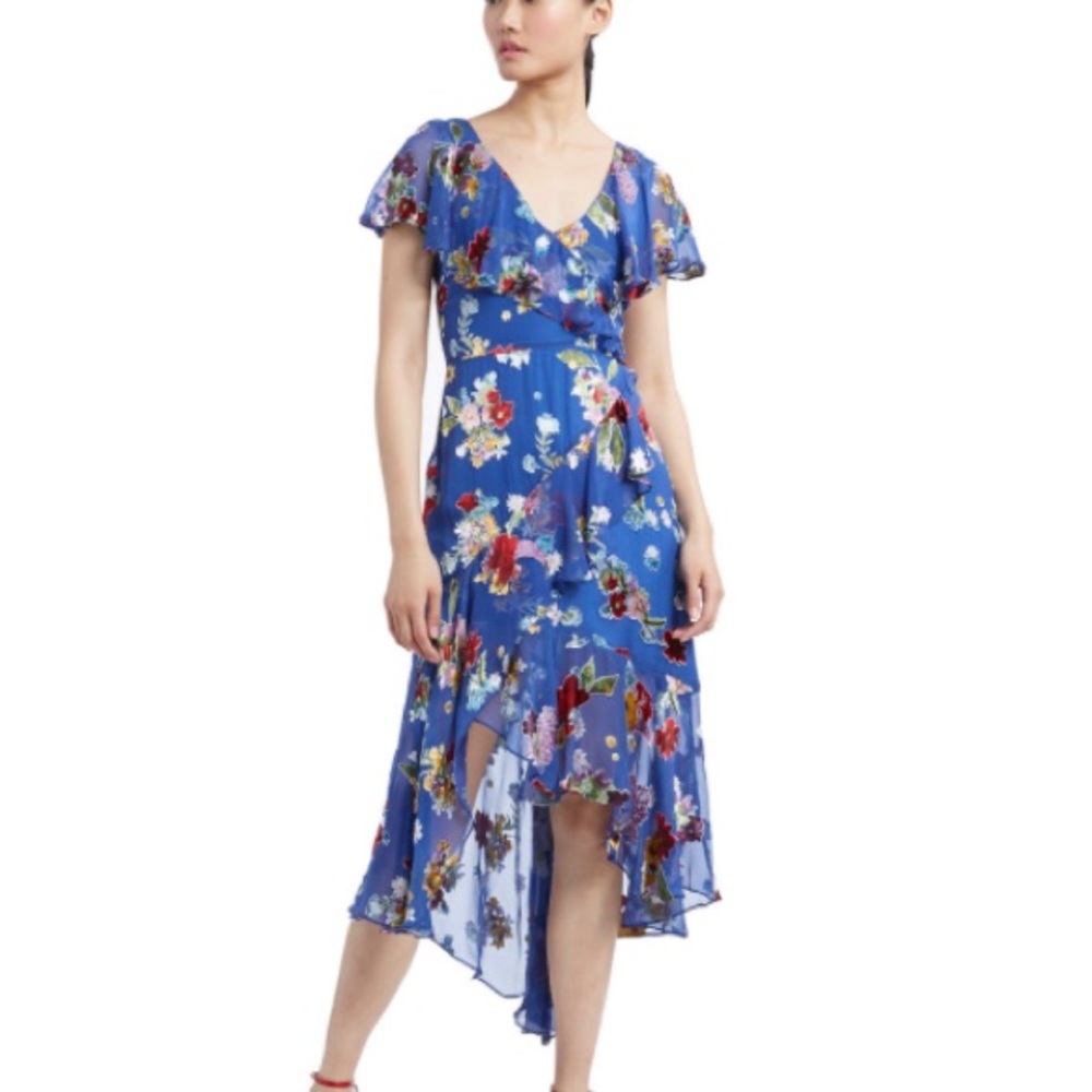 NWT Alice + Olivia Electra Floral Midi Dress 8
